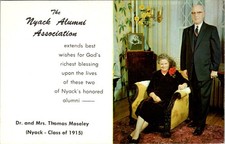 1958 Nyack Missionary College President Retirement & Tribute Card