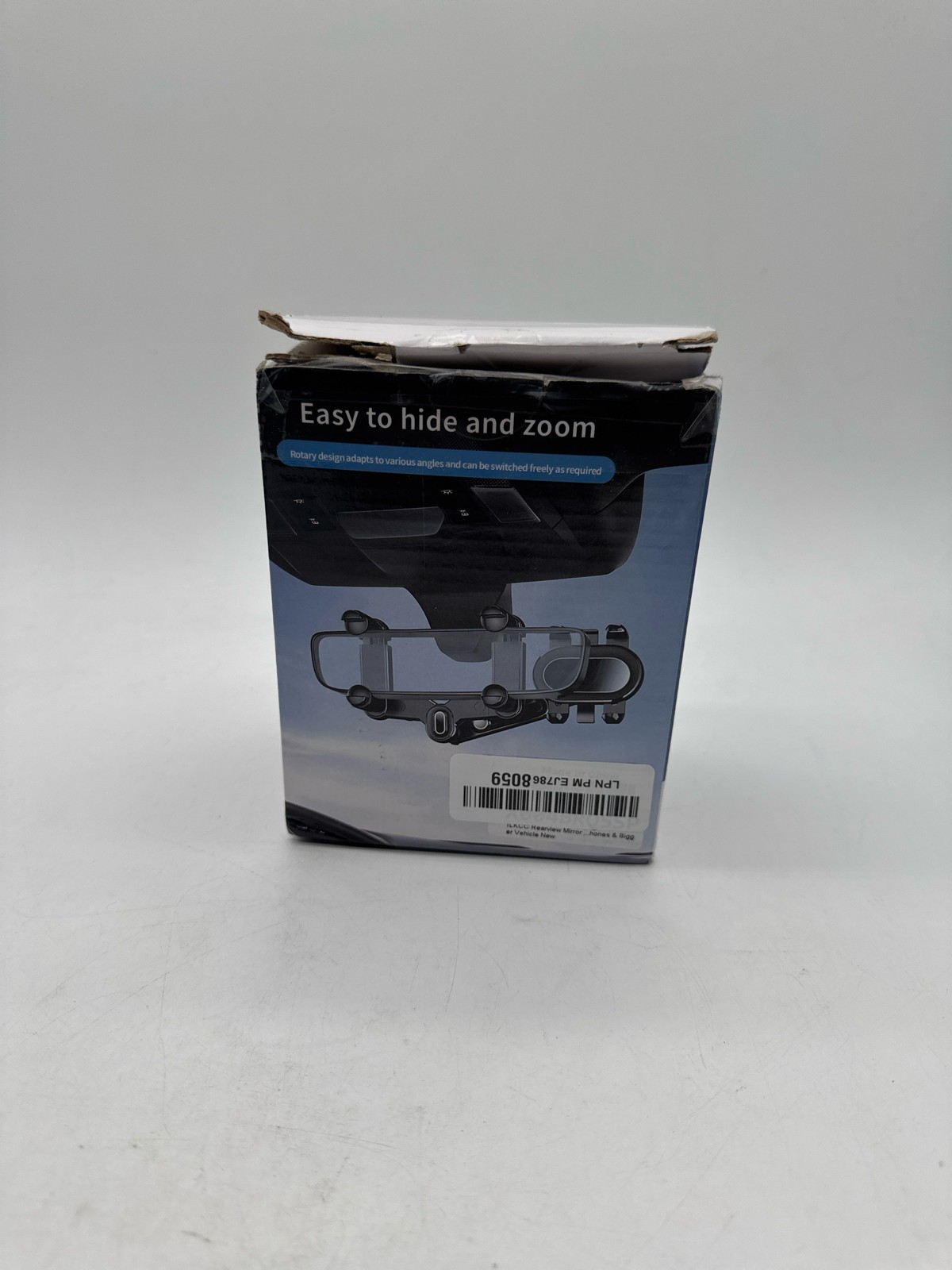ILKCC Rearview Mirror Phone Holder Car Mount 360 Rotating Re