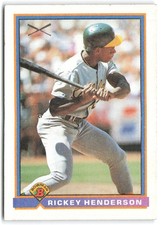 1991 Bowman Rickey Henderson #371 Oakland Athletics
