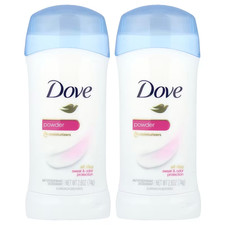 Dove POWDER Women's Solid All Day Antiperspirant Deodorant 2.6 oz. PACK OF 2 