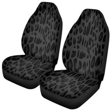 Car Seat Cover Black and Grey Fur Pattern Front for Cars, Easy to Multi01