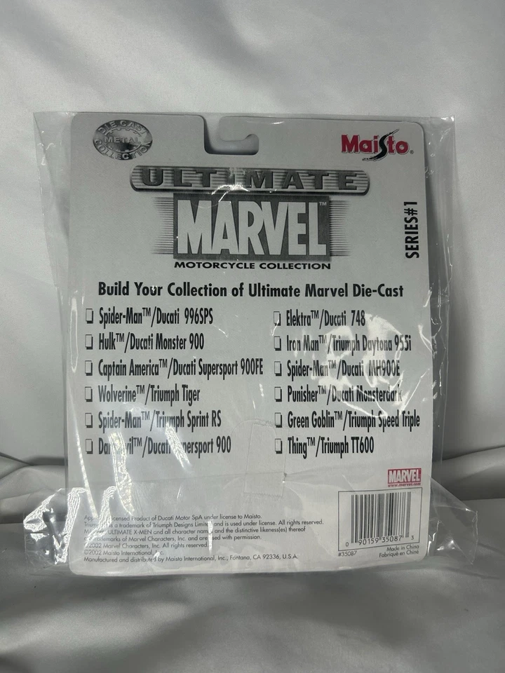 Ultimate Marvel мотоциклетная коллекция * Человек-паук * Ducati 996SPS новый в коробке - Изображение 2 из 3