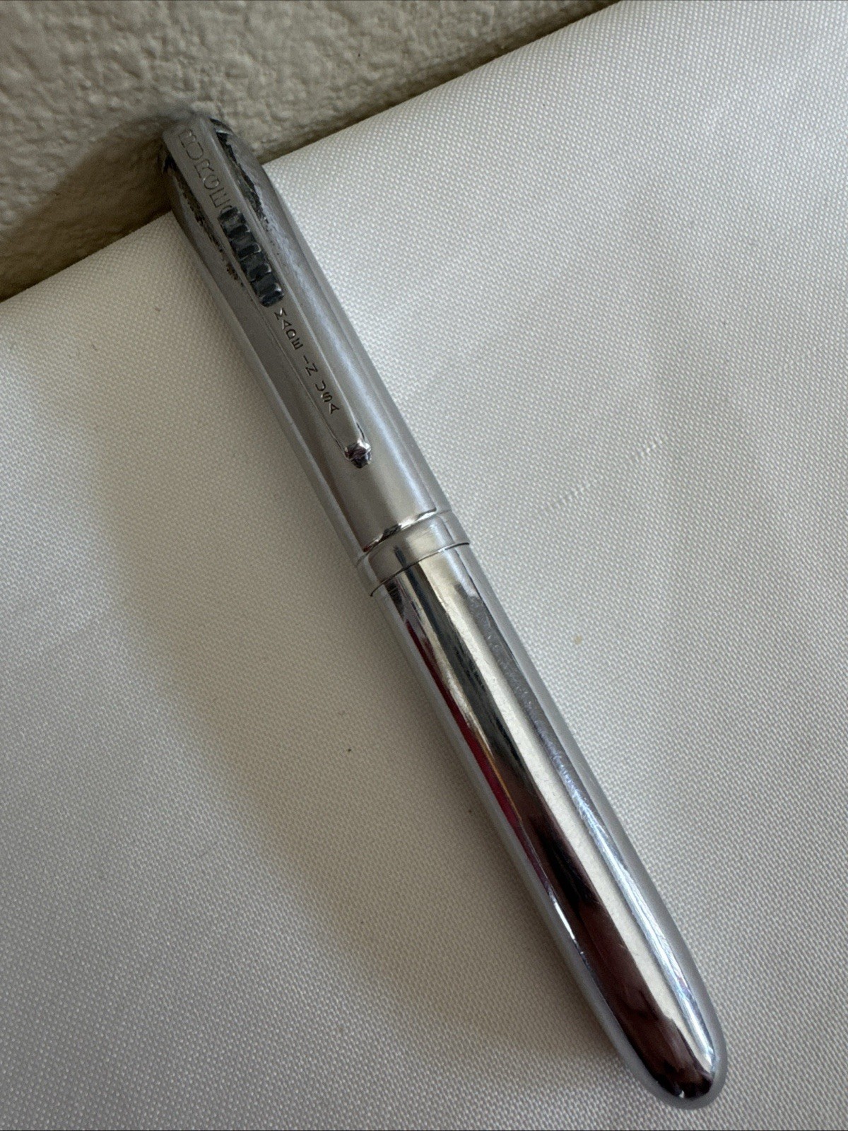 Vtg Burgess USA Doctor Optometrist 5” Chrome Pen Light Parts Only