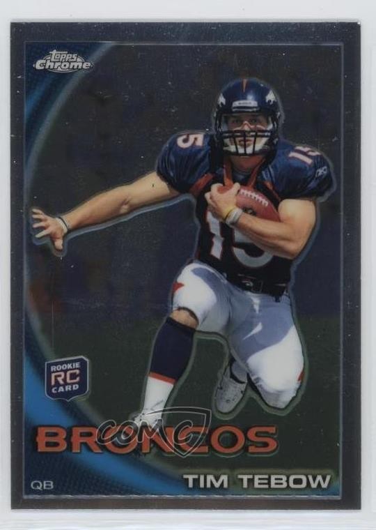 2010 Topps Chrome Tim Tebow (Leaping) #C100 wd9