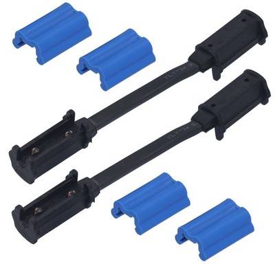 2x DC Verbinder Schnellverbinder mit Flachkabel PKW Anhänger Beleuchtung Licht