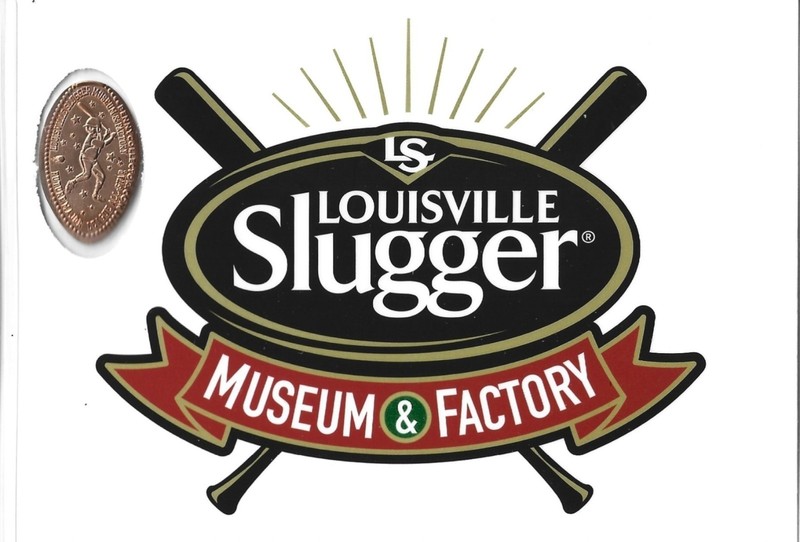 Laminated Card featuring Elongated Penny LOUISVILLE SLUGGER MUSEUM & FACTORY KY