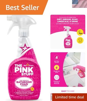 Versatile Foam Cleaner 750ml - The Pink Stuff for Sparkling Bathroom Surfaces