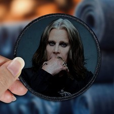 Ozzy Osbourne Patch Sew/Iron on with Embroidered Border for Hats, Shirts
