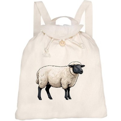 'Suffolk Sheep' Canvas Rucksack / Backpack (RK00045569)