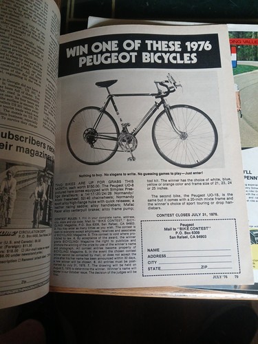 Complete Year Vintage 1976 Bicycling Magazine 12 Issues - Picture 2 of 24
