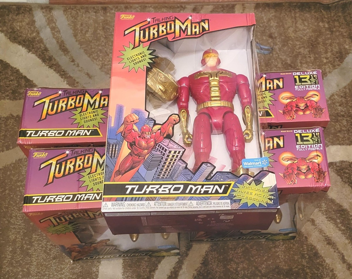 ターボマン人形Funko Turbo Man デラックス版 13.5インチ Funko Turbo Man Jingle All The Way Talking Figure 13.5” NEW