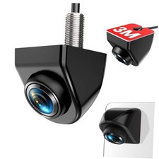 180  Front/Backup Camera, OEM Mini Style, Screw-Free Easy Install, Side/Rear