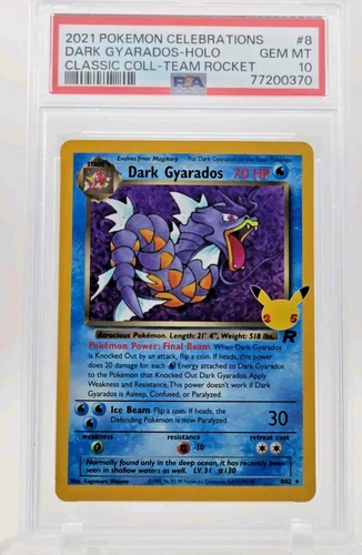 Dark Gyarados Classic Collection Celebrations: Classic Collection 8/82  PSA 10