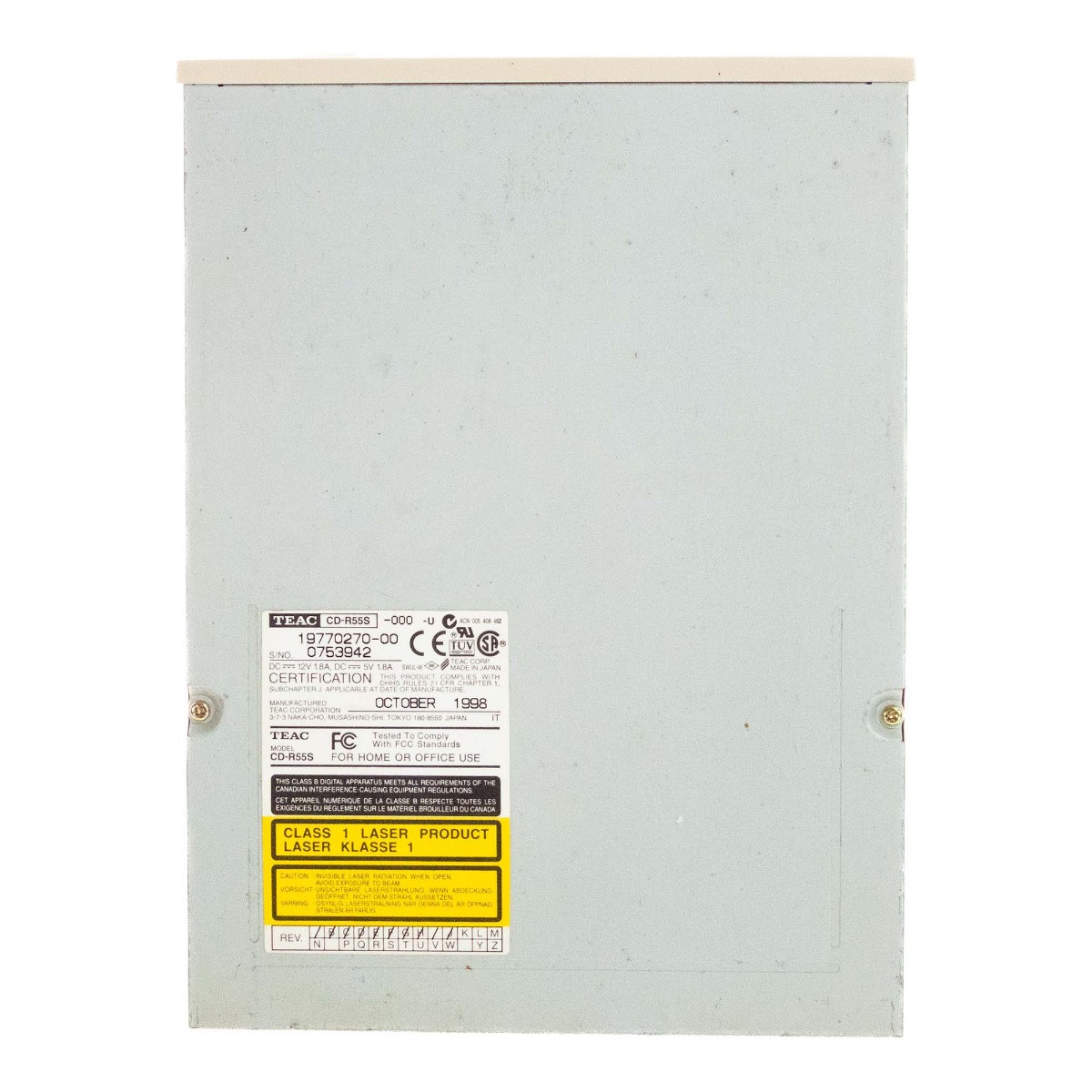 REMI 様◇専用 CD TEAC CD-R55S CD-RW SCSI 50-Pin 5.25 Inch CD Recorder Drive Beige