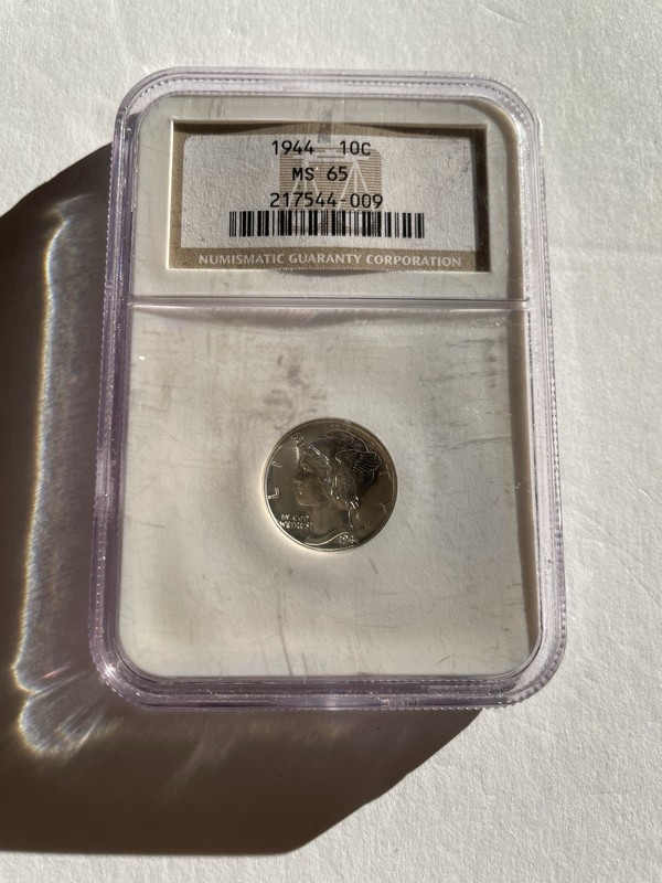 1944 Mercury Dime NGC Graded MS 65 Silver 10c
