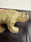 Large Antique/ Vtg. Chinese Export Bronze Beast? on Wood Base — photo 9