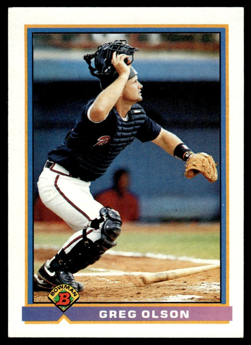 1991 Bowman Greg Olson Atlanta Braves #577