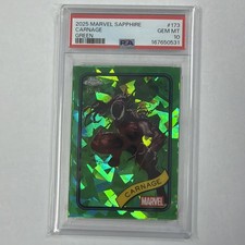 2025 Topps Chrome Marvel Sapphire Edition Carnage #173 Green Sapphire /99