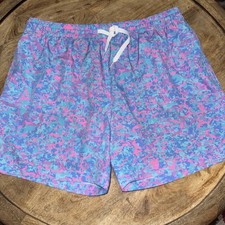 CHUBBIES Men's X-Large 5.5 Inseam THE PINKY BLUESTERS Classic Lined Swim Trunk
