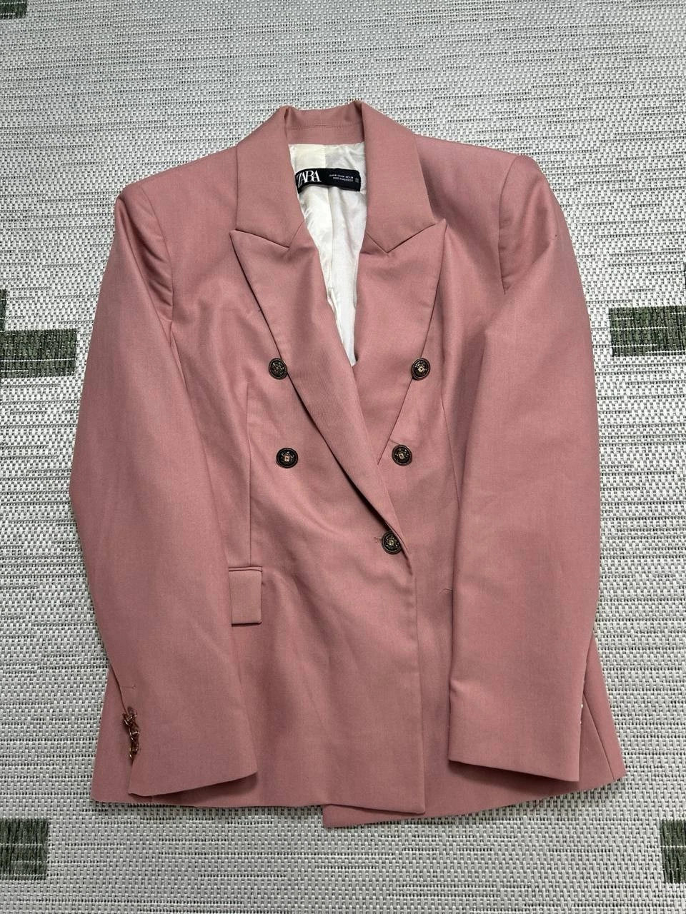 Zara Jacket Womens Medium Pink Sports Coat *