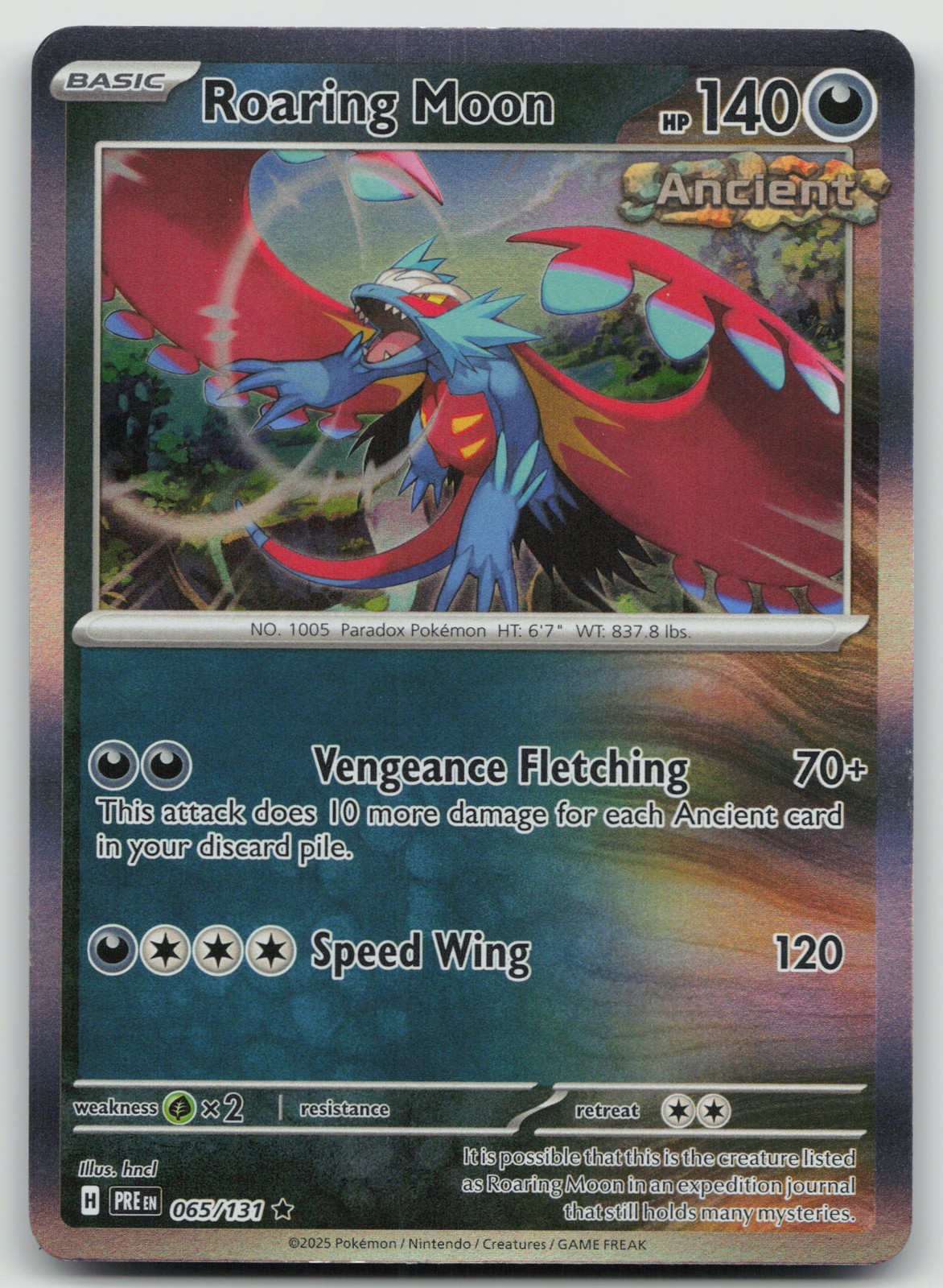 Roaring Moon Rare SV: Prismatic Evolutions 065/131 LP