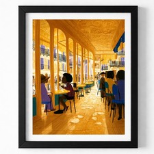 Bold Color Abstract Wall Art Print 8x10 Contemporary Decor - 260326174