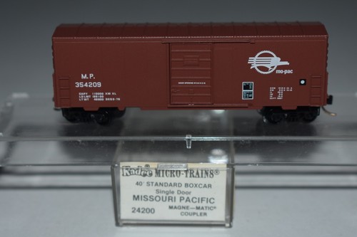 Coche de carga de una sola puerta Kadee 24200 Missouri Pacific 40' escala N 354209 C55503 | Zustand: Used