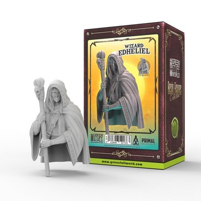 Green Stuff World Primal Collectibles Wizard Edheliel 3D Printed Bust