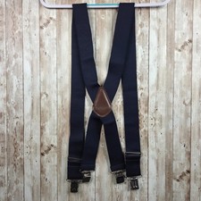 Carhartt Suspenders Men's One Size Utility 2" Thick Heavy-Duty Navy Blue