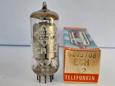 ECH42  ( 6CU4 / ECH113 )   Röhre  TELEFUNKEN  -  NEU  /  NOS -  ECH 42
