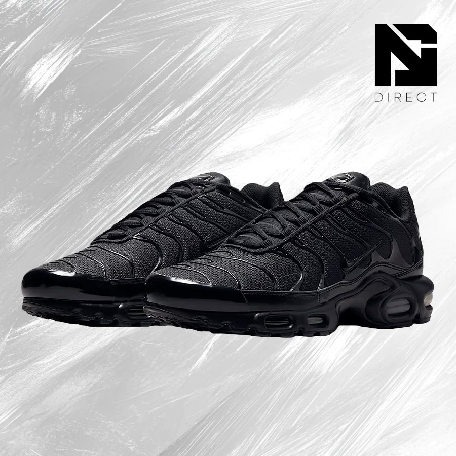 Size 7.5 - Nike Air Max Plus Low Triple Black for sale online | eBay