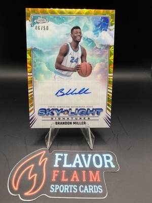 2024-25 Topps Chrome - Sky-Light Signatures Brandon Miller Gold Geometric