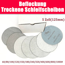5"Zoll-125mm Beflockung Trockenschleifscheiben Selbstklebend Schleifpapier Pads