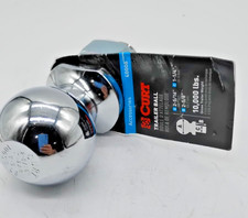 Curt 40006 2-516 Chrome Trailer Hitch Ball 1-14 Shank 10000 Lb Towing Tow Oe