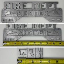 Membro vigili del fuoco topper targa camion emblema targhetta targa metallo