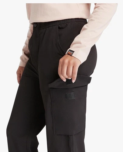 Pantalone da jogging donna Timberland PRO Morphix taglia 4 nero NUOVO