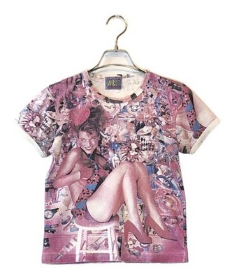 Walter van Beirendonck W&L T-shirt Pink All-over Pattern, Italian Size Small