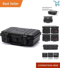 Waterproof Hard Case Toolbox Plastic 11.6x8.3x3.9 inch Shockproof Dustproof