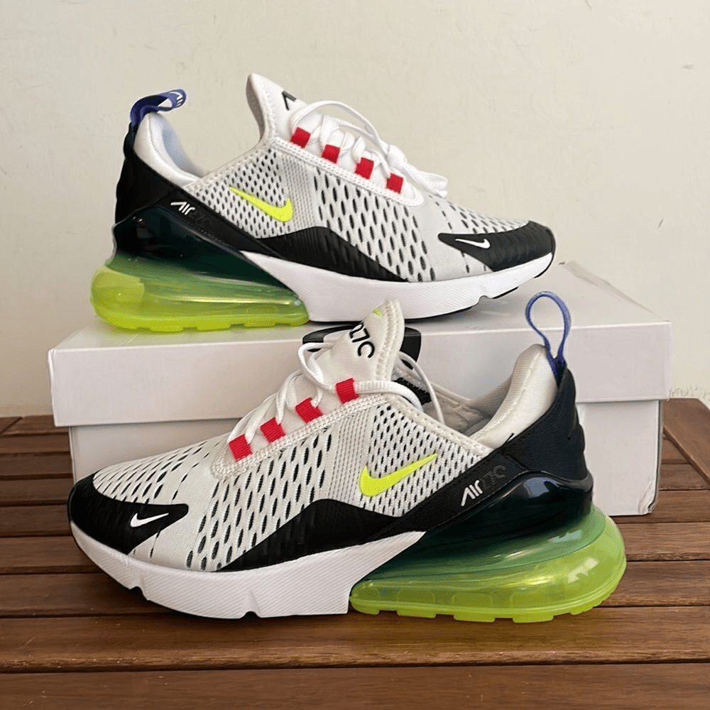 Nike Air Max 270 white/volt-light ultramarine US Women 7/UK 4.5/EU38(AH6789-116)