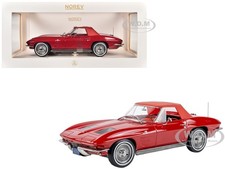 1963 CHEVROLET CORVETTE STINGRAY CONVERTIBLE RIVERSIDE RED 1/18 BY NOREV 189056