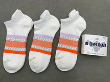 3 pairs Bombas Women's Solid Ankle socks Size MEDIUM 8-10.5 white