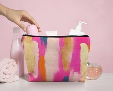 Cosmetic make up bags set of 5 bridal party gifts new 