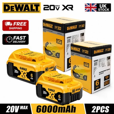 DeWALT 20V MAX XR 6,0Ah Li-Ion Akku DCB206 kompatibel mit 20V XR Werkzeugen