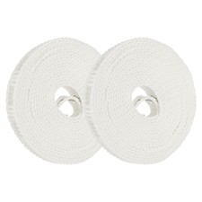 2 Pcs Portable Travel Clothesline, 16.4ft Clothes Line with Hooks, White