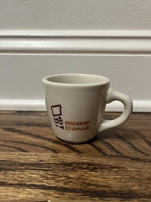 Vintage Mister Donut Anniver.35th Ceramic Coffee Mug Cup Rare