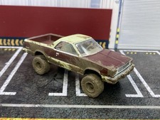 1984 Chevy El Camino Lifted 4x4 Muddy Custom 1/64 Diecast Mud Truck Greenlight