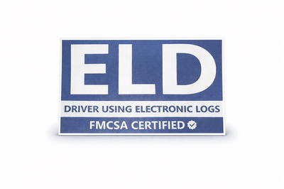 #ad #ad ELD Driver Using Eletronic Logs Decal FMCSA Certified Style Truck Feet $6.99