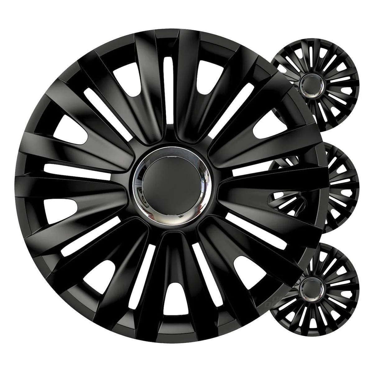 Enjoliveurs de voiture 14" Royal Noir kit 4 pièces universel auto