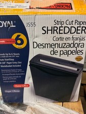 Trituradora de papel Royal JS55 corte en tira 6 hojas arranque/parada automática