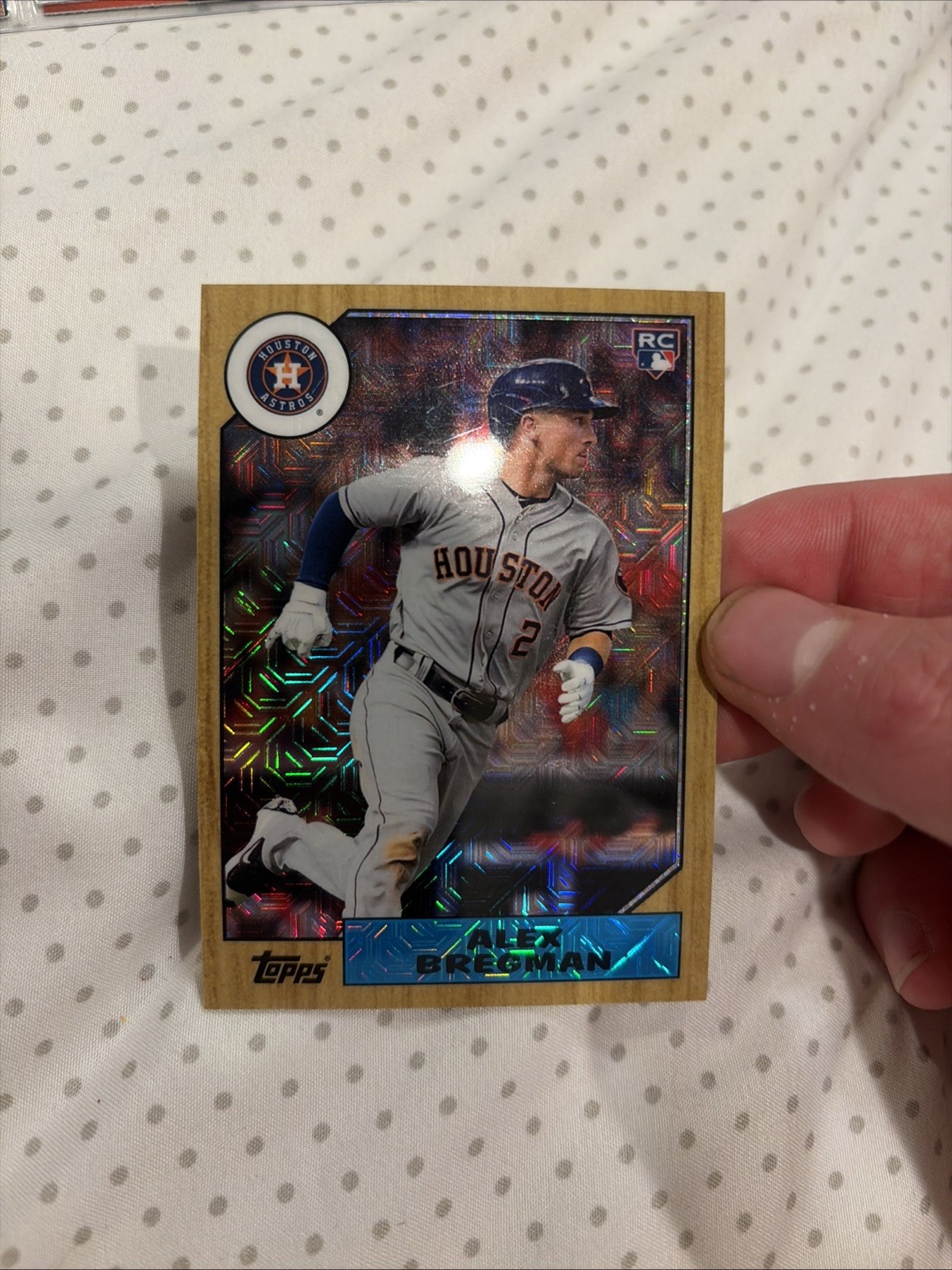 Alex Bregman 2017 Topps '87 Topps Silver Pack Chrome Mojo Refractor Rookie